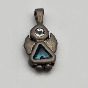 Sterling Silver Blue Angel Pendant